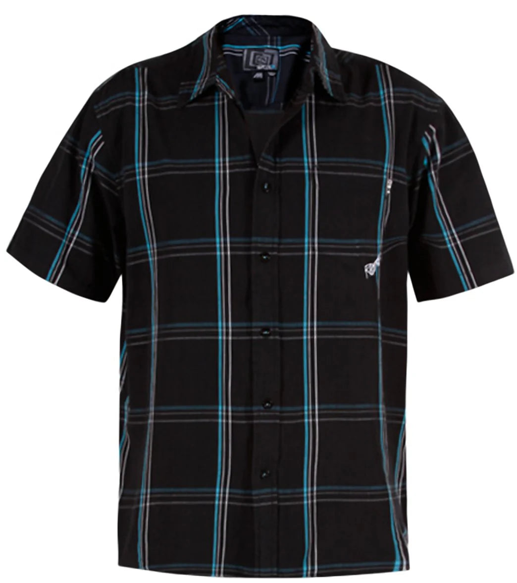 Rip Curl Guys' Dos Doses S/S Plaid Woven Shirt