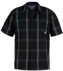 Rip Curl Guys' Dos Doses S/S Plaid Woven Shirt
