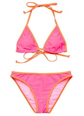 Snapper Rock Girls' Sunset Sorbet Triangle Two Piece Bikini Set (Big Kid)