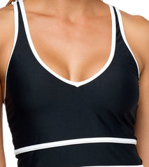 Next by Athena Women's Kinetic On The Run V-Neck Bikini Top