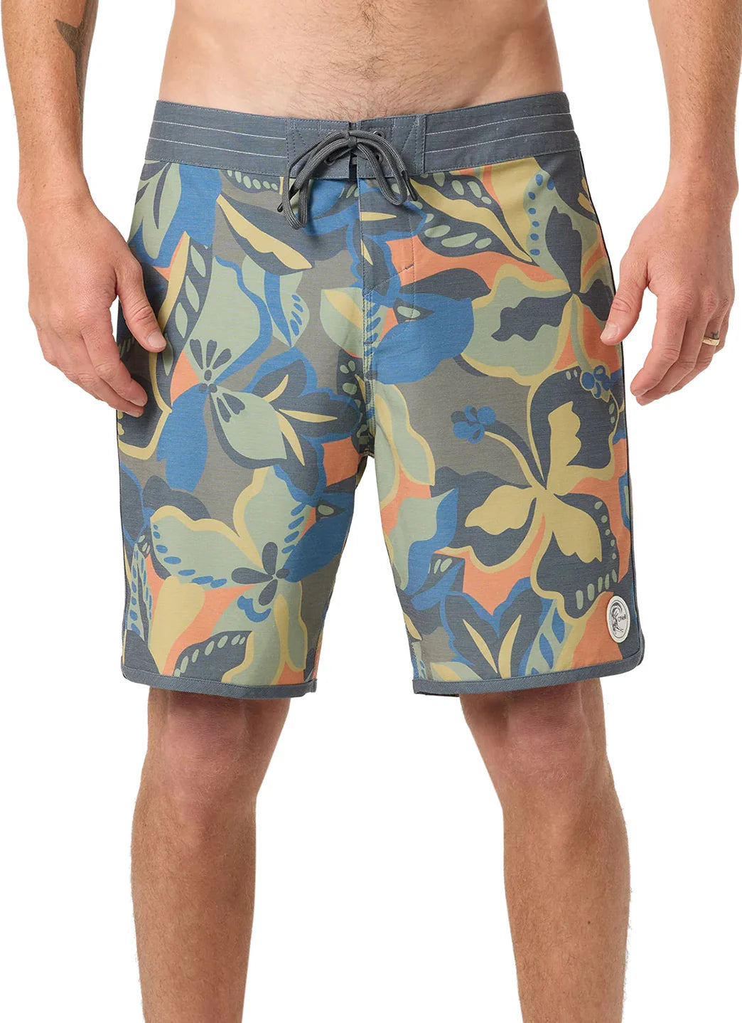 O'Neill Men's 18" OG Print Scallop Board Shorts