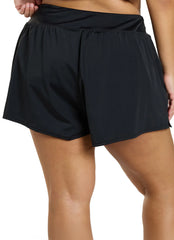 Shape Solver By Penbrooke Women's Plus Size Divine Solids Bottoms Swim Shorts