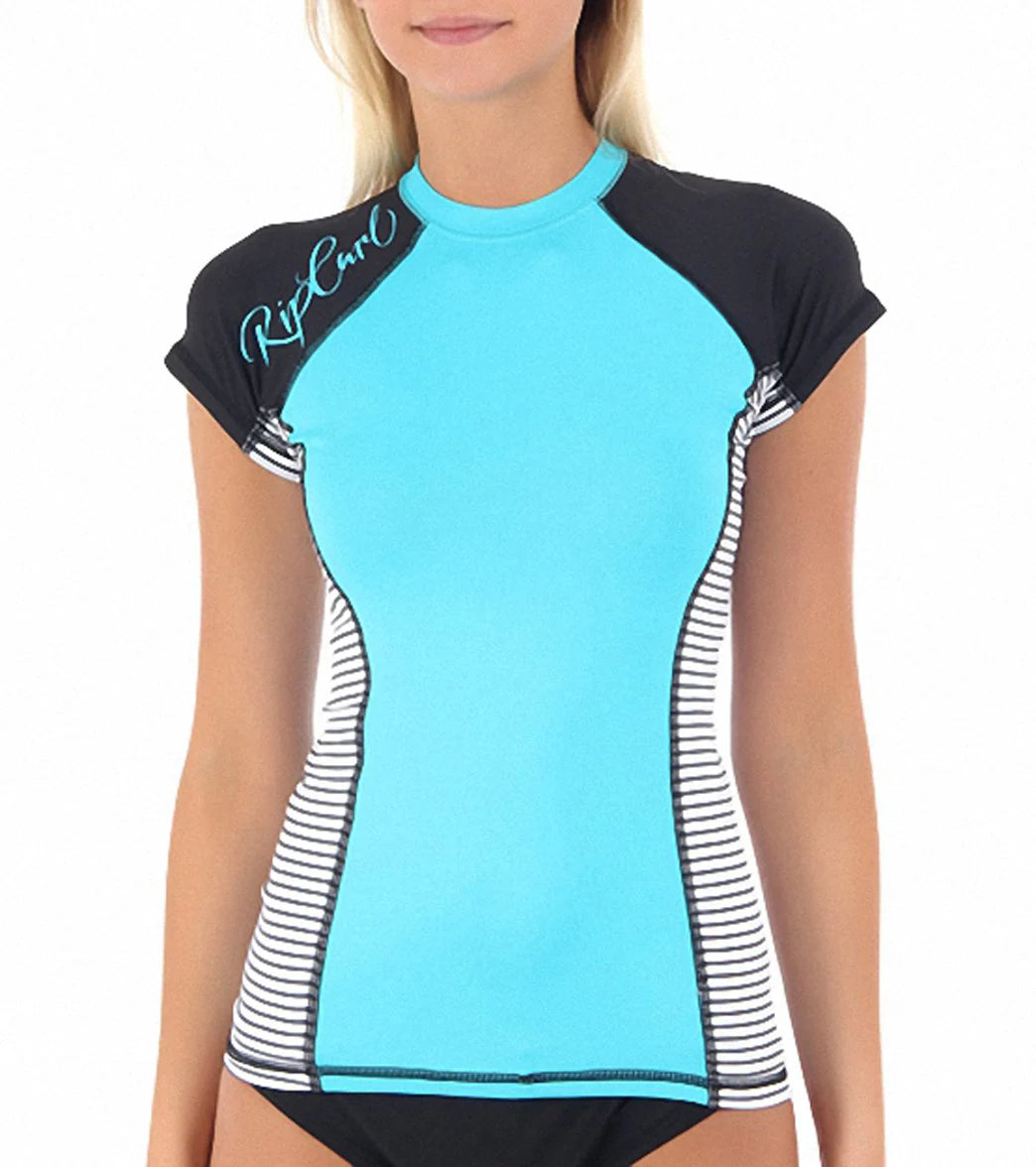 Rip Curl Women's Pipeline Cap Sleeve Rashguard