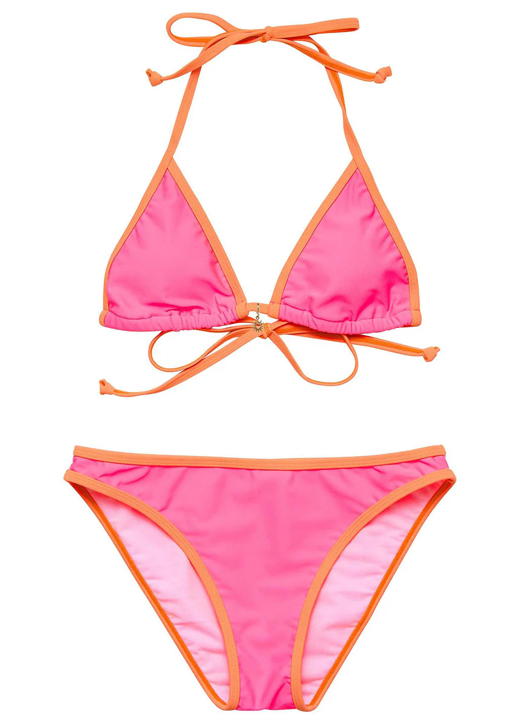 Snapper Rock Girls' Sunset Sorbet Triangle Two Piece Bikini Set (Big Kid)