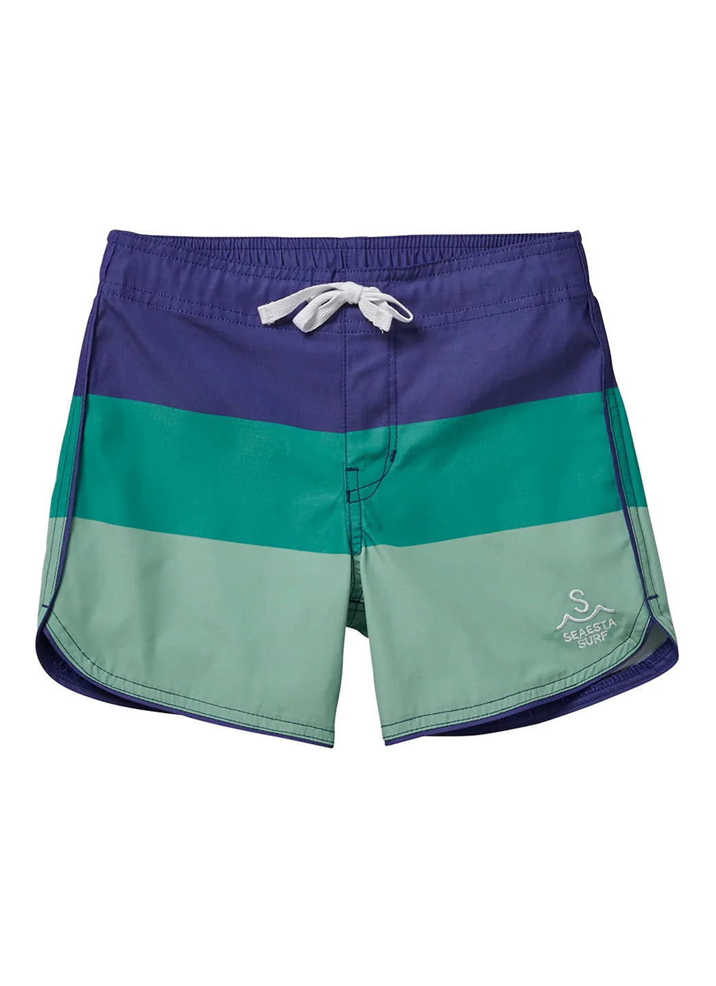 Seaesta Surf Boys' Scallop Triple Scoop Retro Flare Board Short (Toddler, Little Kid, Big Kid)