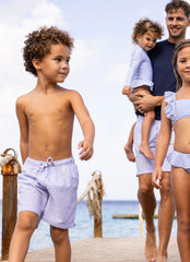 Snapper Rock Boys' Parisian Summer Comfort Lined Swim Trunk (Toddler, Little Kid, Big Kid)
