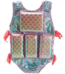 My Pool Pal Girl's Coral Metalic Mermaid Float Suit  on Swimsuit