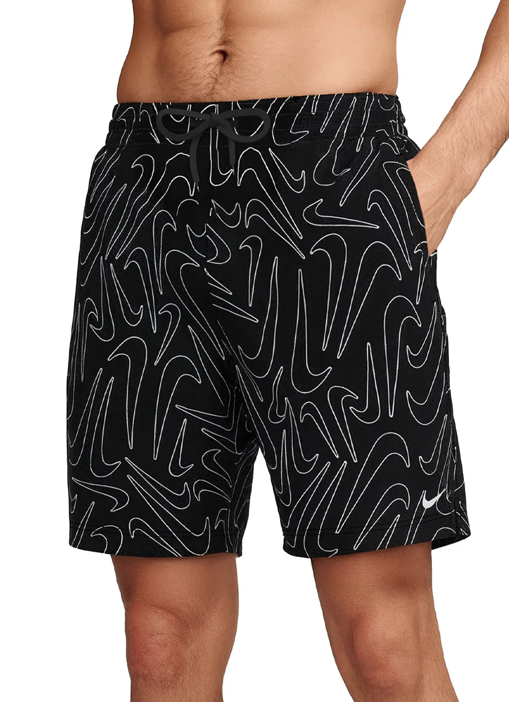 Nike Men's Breaker Tossed Swoosh 16" Volley Swim Trunk