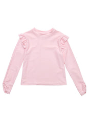 Snapper Rock Girls' Ballet Pink Long Sleeve Rash Guard (Toddler, Little Kid, Big Kid)