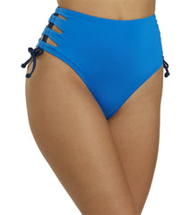 Nike Women's Solid Lace-Up High Waist Cheeky Bottom