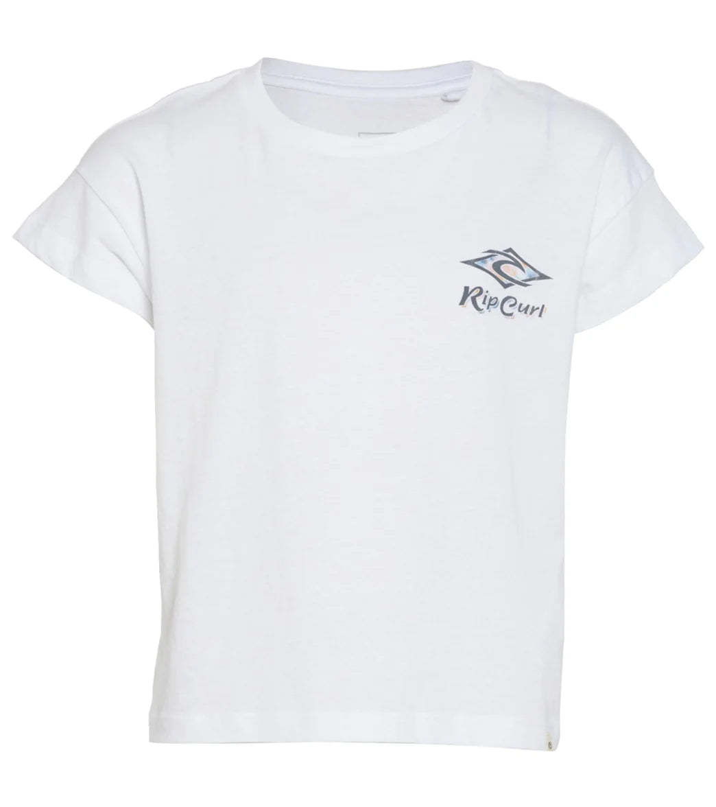Rip Curl Girls' Psychedelic Dreams Crop Tee (Big Kid)