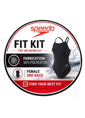 Speedo Fit Kit One Back One Piece Swimsuit (50% Poly)