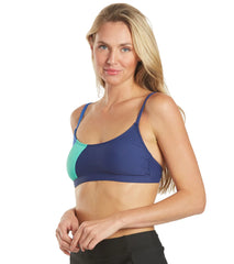 Next by Athena Women's Bold Blocks Coastal Scoop Bikini Top (B/C Cup)