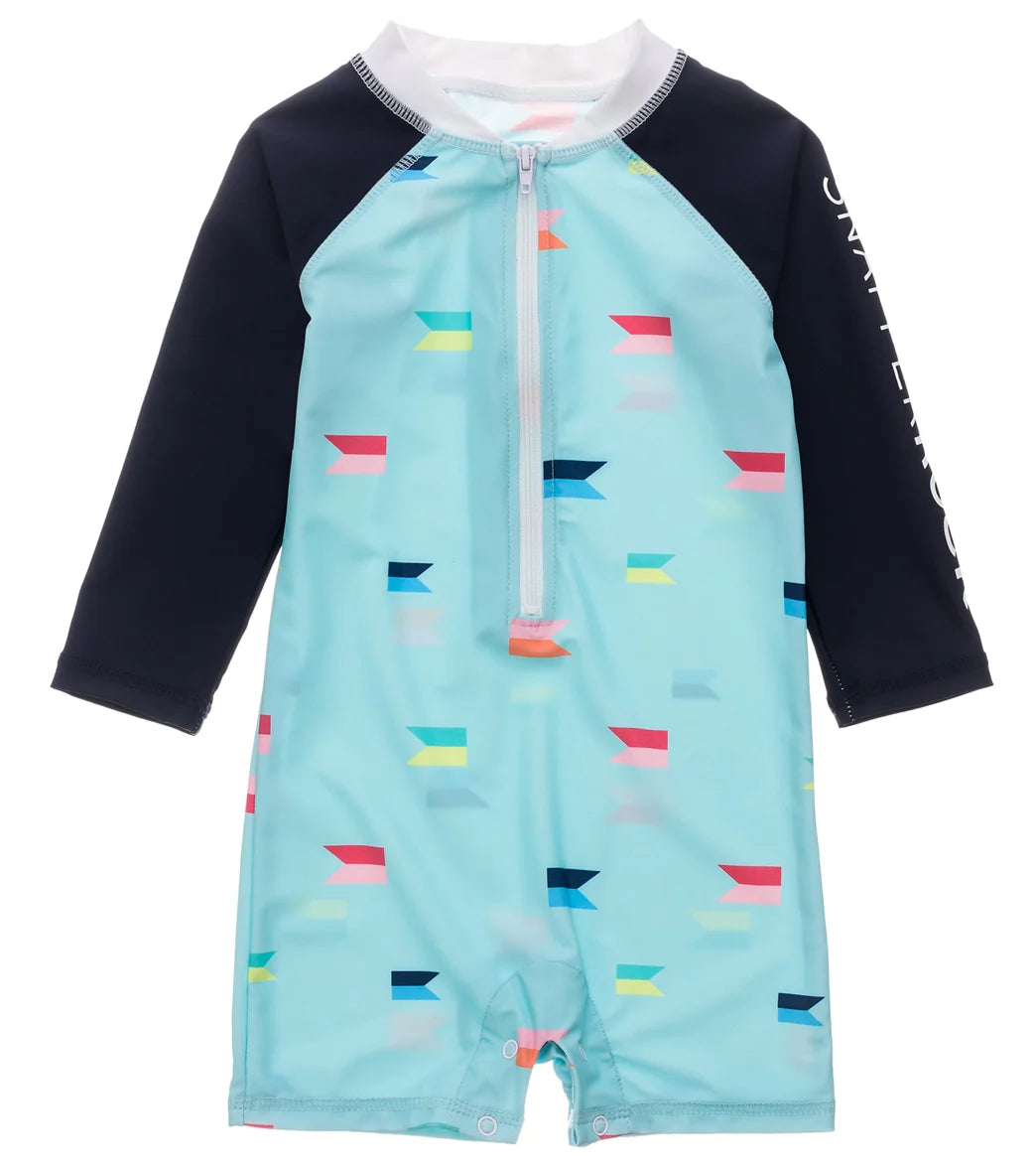 Snapper Rock Boys' Maritime Fliers Long Sleeve Sunsuit (Baby, Toddler)