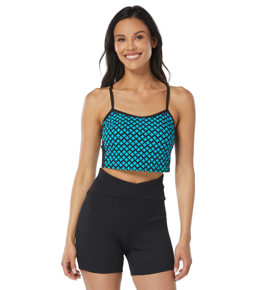 Beach House Women's Delray Botanical Plateau Racer Back Midkini Top