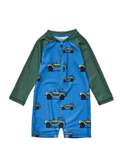 Snapper Rock Boys' Surf Safari Long Sleeve One Piece Swimsuit (Baby)