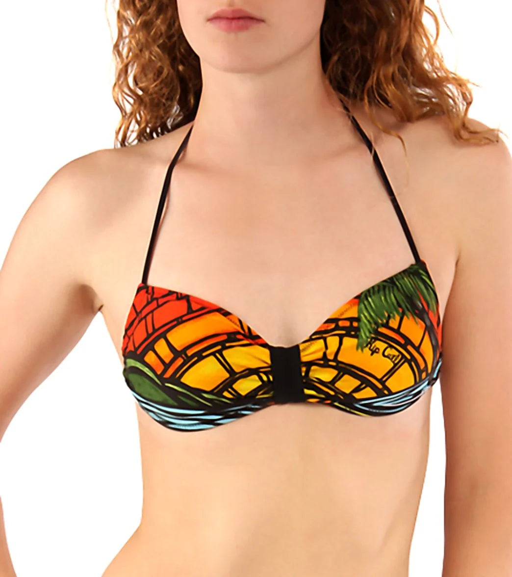 Rip Curl Swimwear Girls Sunset Scenic Revo Bandeau Bikini Top