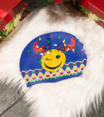 Sporti Holiday Sleighin' It Silicone Swim Cap Jr.