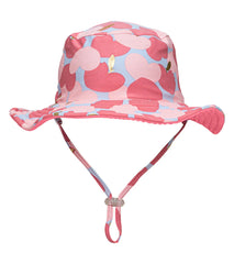 Snapper Rock Girls' Apple Love Reversible Bucket Hat