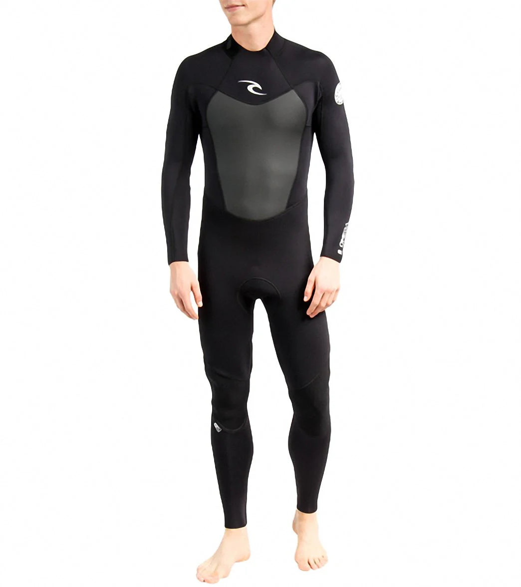Rip Curl Men's Omega 3/2mm Back Zip Fullsuit Wetsuit Flatlock
