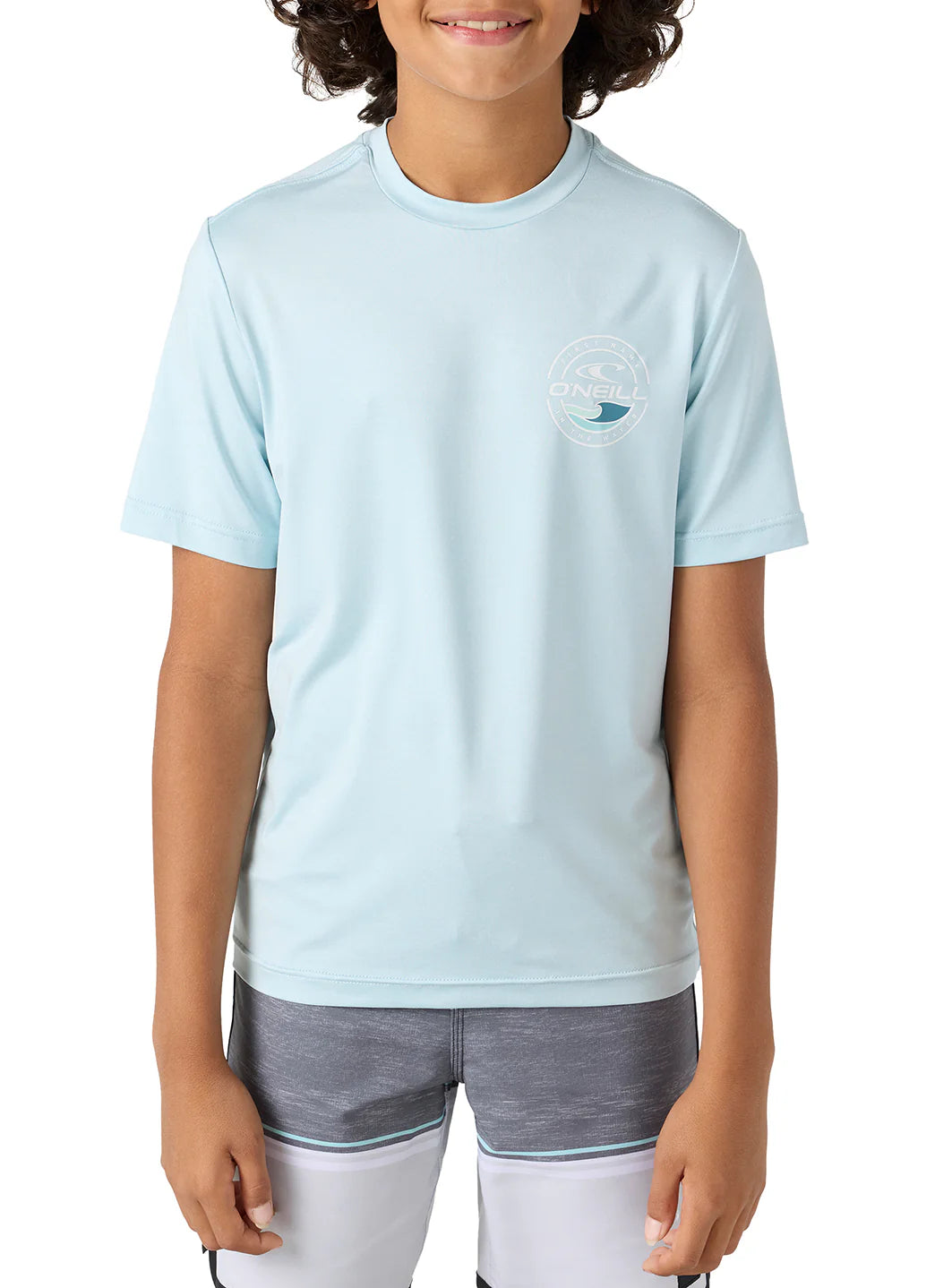 O'Neill Boys' Trvlr UPF 50+ Peak Short Sleeve Rash Guard (Big Kid)