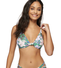 O'Neill Women's Bellamy Floral Pismo Bikini Top