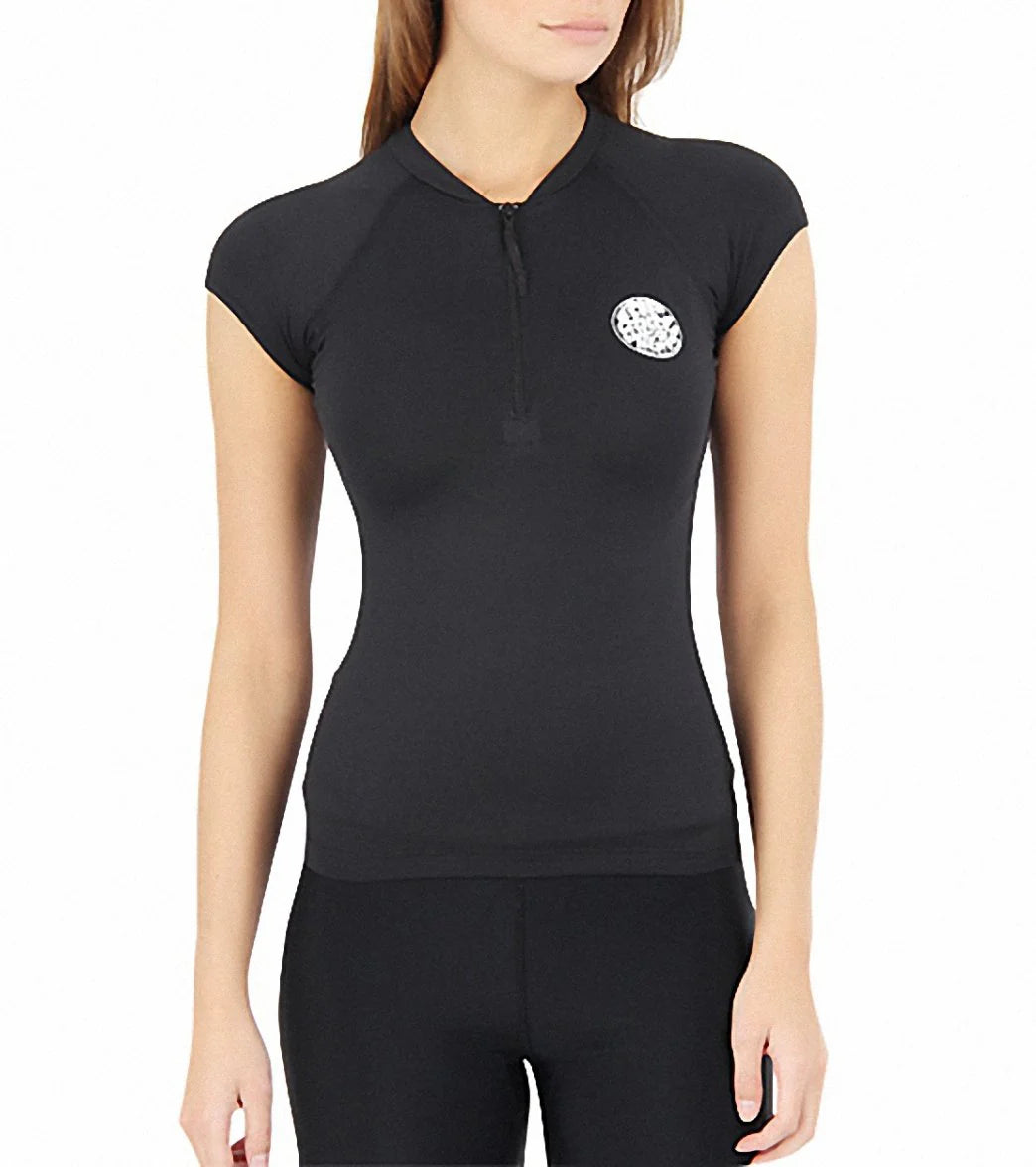 Rip Curl Women's Belle Zip Capsleeve Rashguard