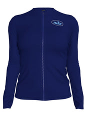 Nike Women's Long Sleeve Zip Hydro Rash Guard