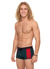 Sauvage Men's Perforated Sidepanel Square Leg Swimsuit