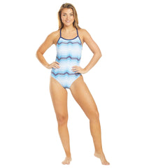 Arena Women's  Multicolor Stripes Light Drop Back One Piece Swimsuit