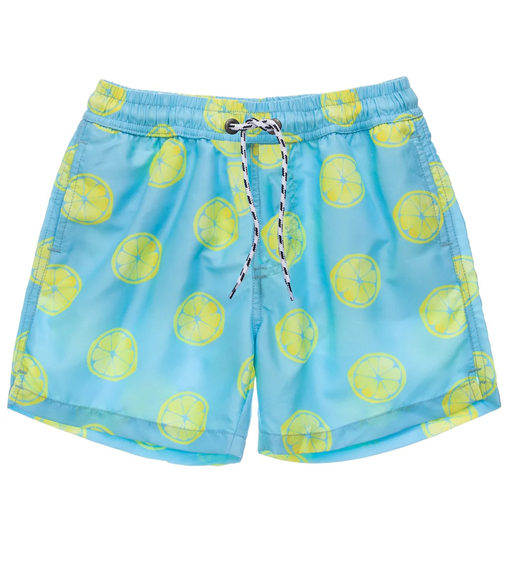 Snapper Rock Boys' Lemon Slice Volley Swim Trunk (Toddler, Little Kid, Big Kid)