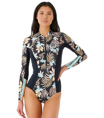 Rip Curl Women's Sun Dance Long Sleeve UPF 50 One Piece Swimsuit