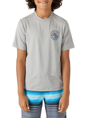 O'Neill Boys' Trvlr UPF 50+ Peak Short Sleeve Rash Guard (Big Kid)