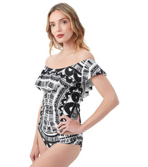 Trina Turk Women's Hula Ruffle Tankini Top