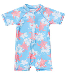 Snapper Rock Boys' Turtle Tide SS Sunsuit (Baby)